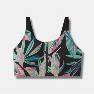 NWT Torrid Wire-Free Hi-Impact Zip-Front Sports Bra